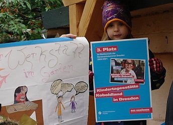 Dritter Platz beim Kita-Wettbewerb »Kleine Hände, große Zukunft« für die Kobolde