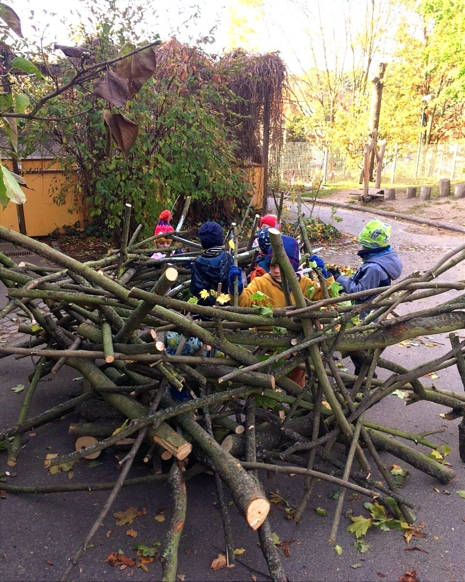 Die Kinder der Kita Koboldland und ihr Menschennest